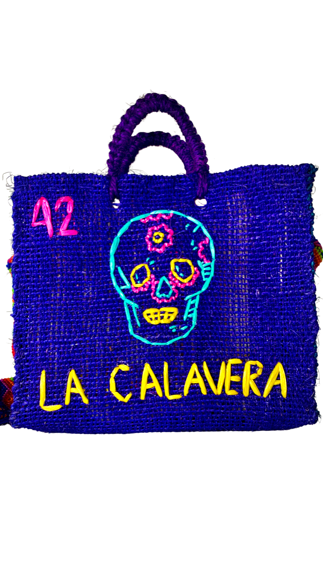 La Calavera lottery henequen bag