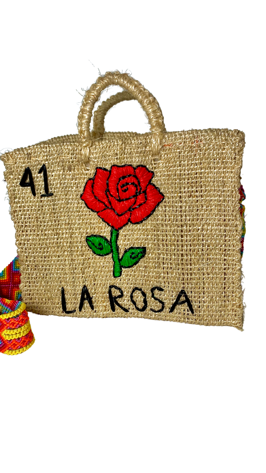La Rosa lottery henequen bag