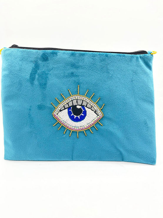 Velvet eye pouch bag
