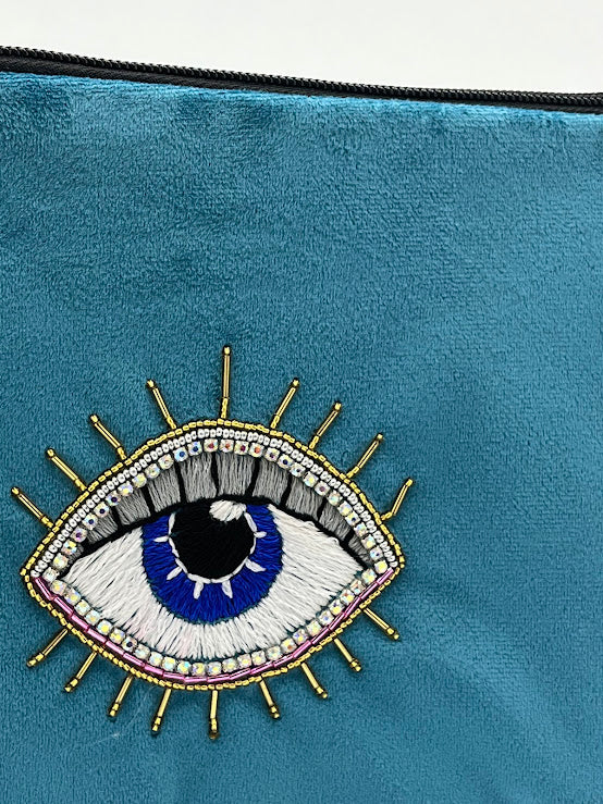 Velvet eye pouch bag