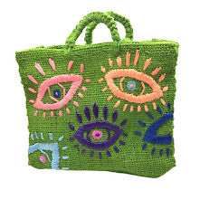 Multi Evil Eye Henequen Bag
