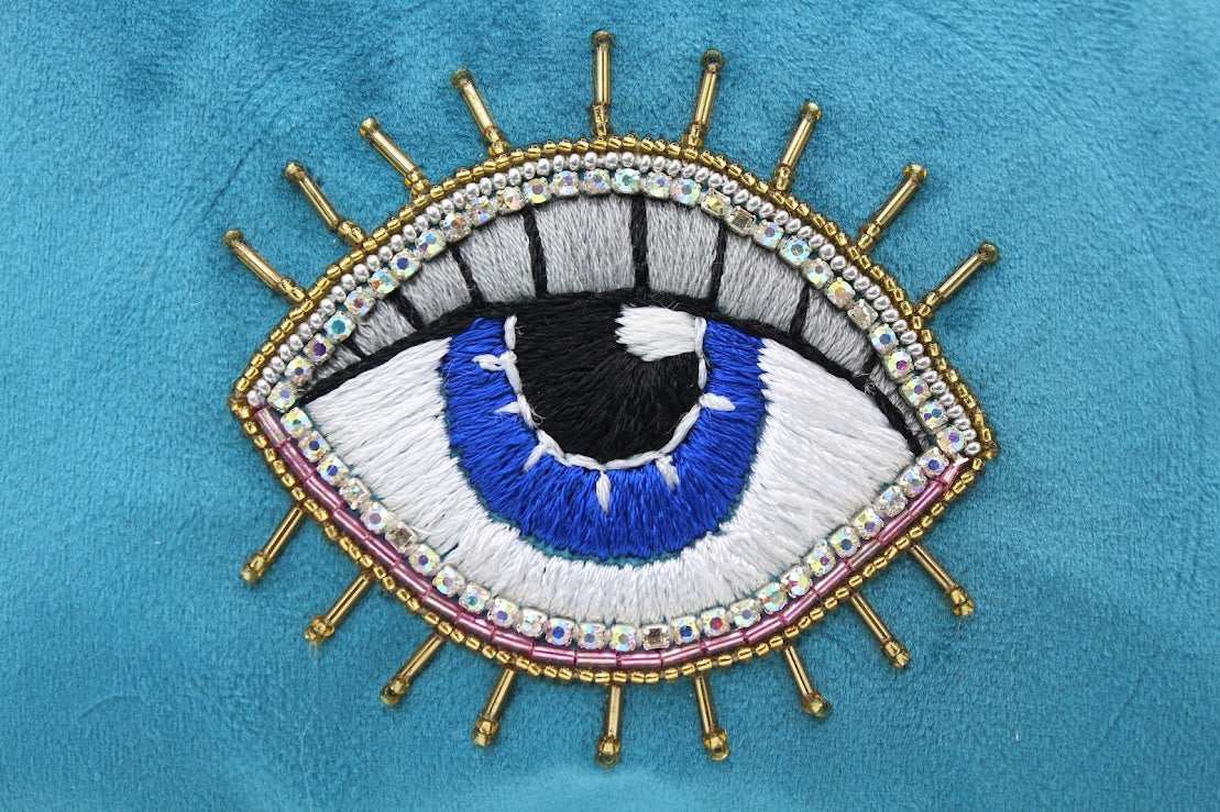 Velvet eye pouch bag