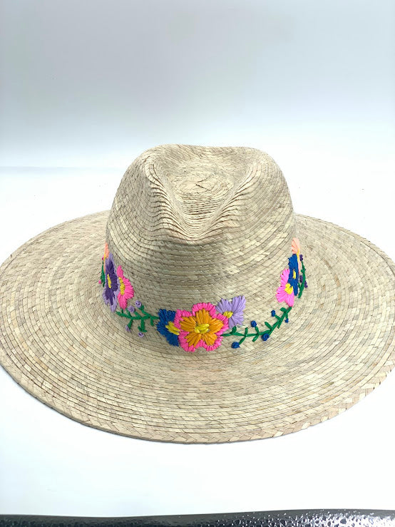 Embroidered Personalized straw hat