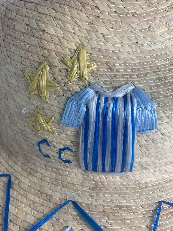 Embroidered Personalized straw hat