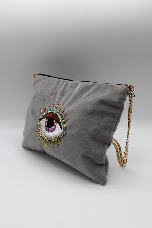 Velvet eye pouch bag
