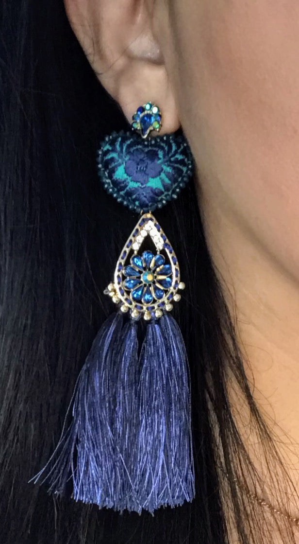 EMBROIDERED EARRINGS