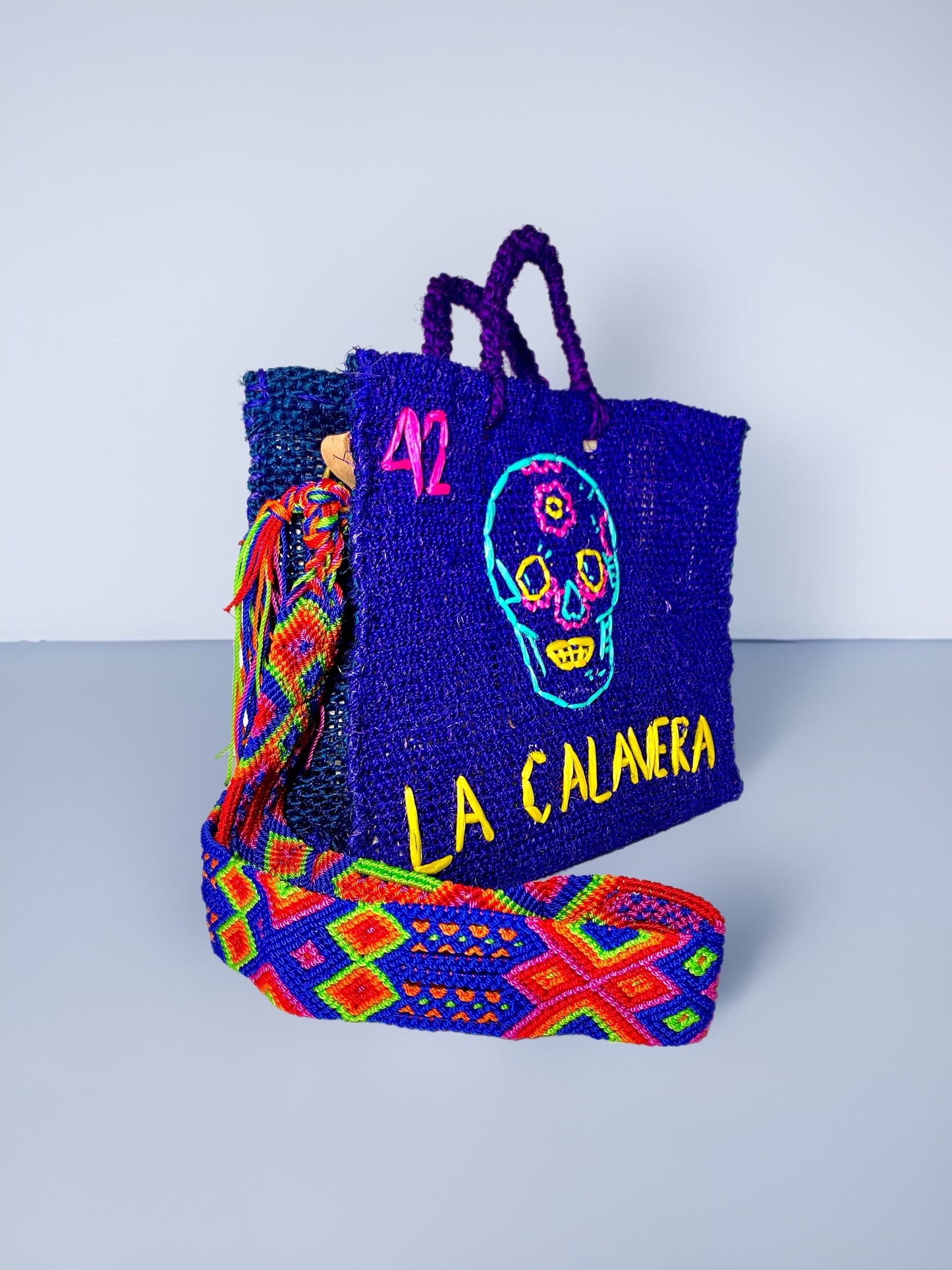 La Calavera lottery henequen bag