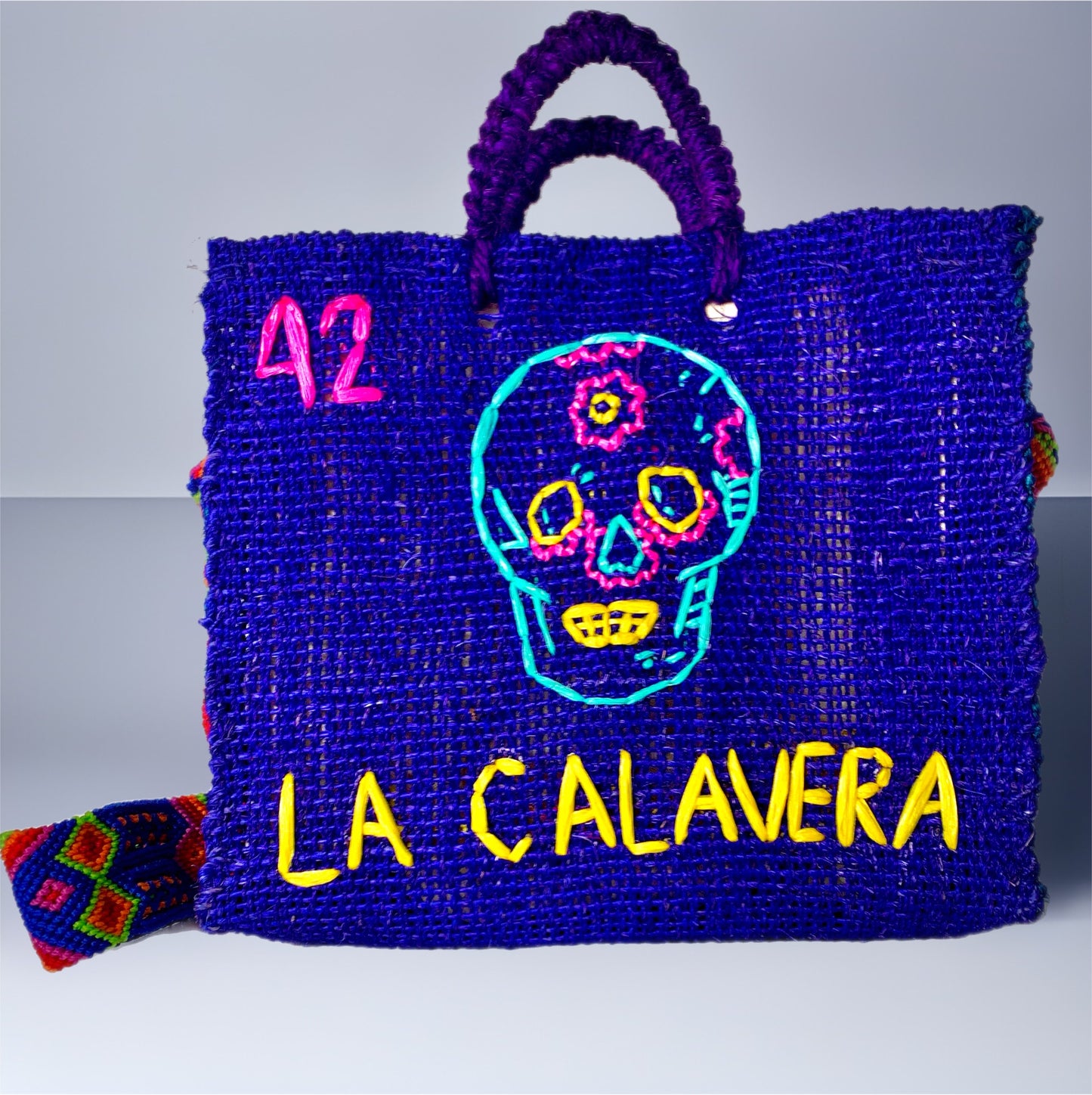La Calavera lottery henequen bag