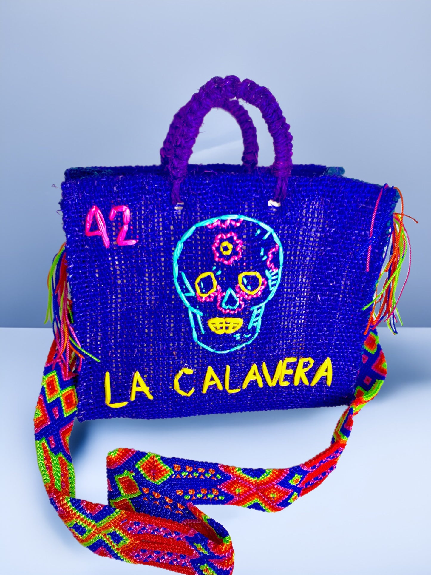 La Calavera lottery henequen bag