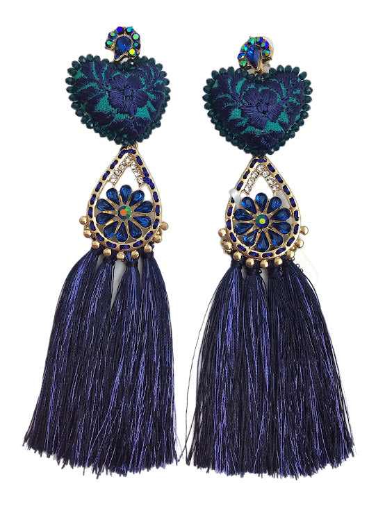 EMBROIDERED EARRINGS