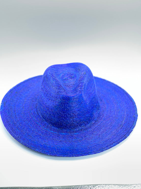 Embroidered Multi color evil eye straw hat