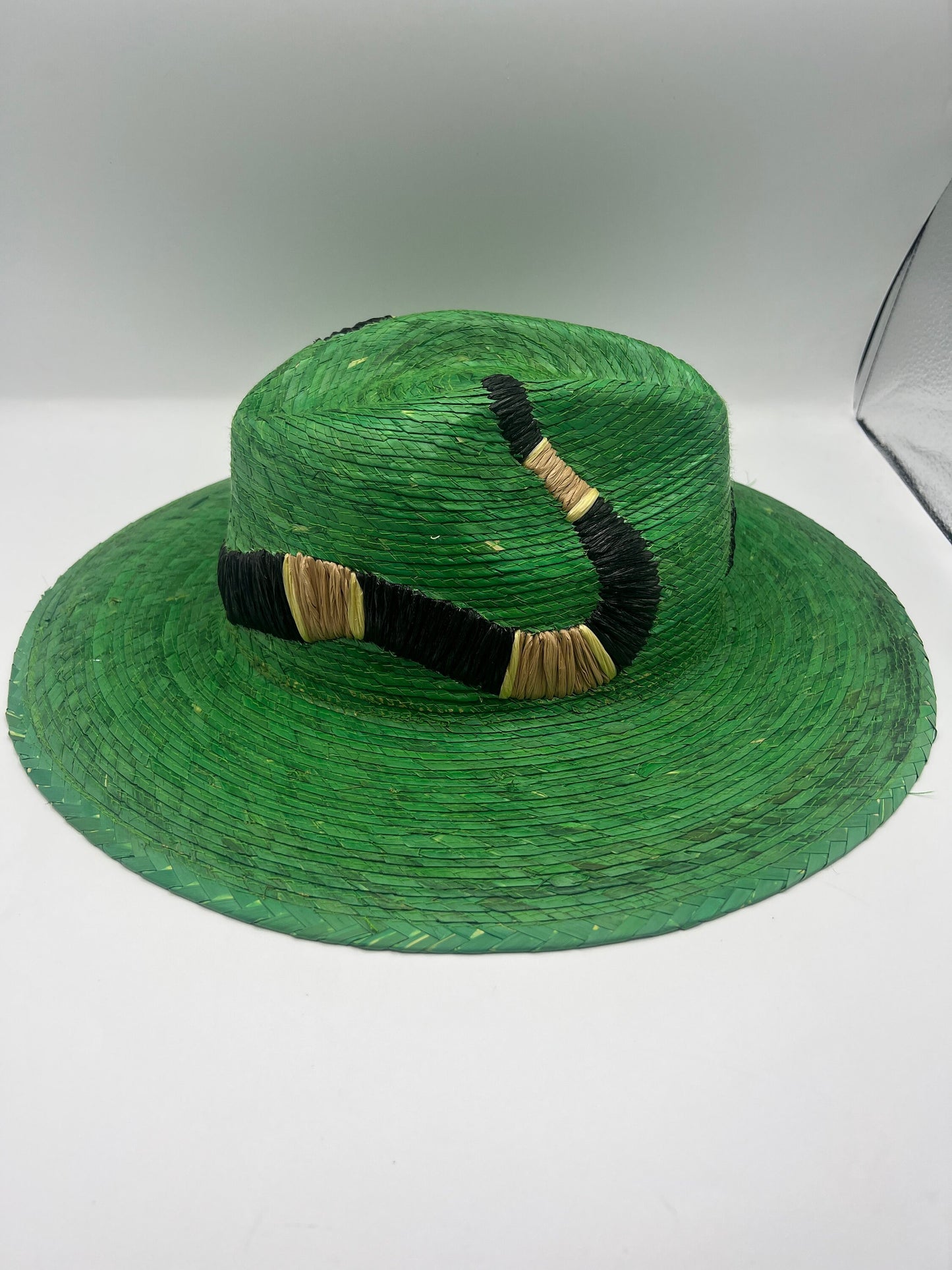 Embroidered Snake Straw Hat