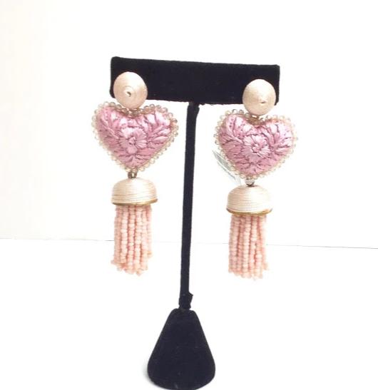 CRYSTAL POMPON EARRINGS