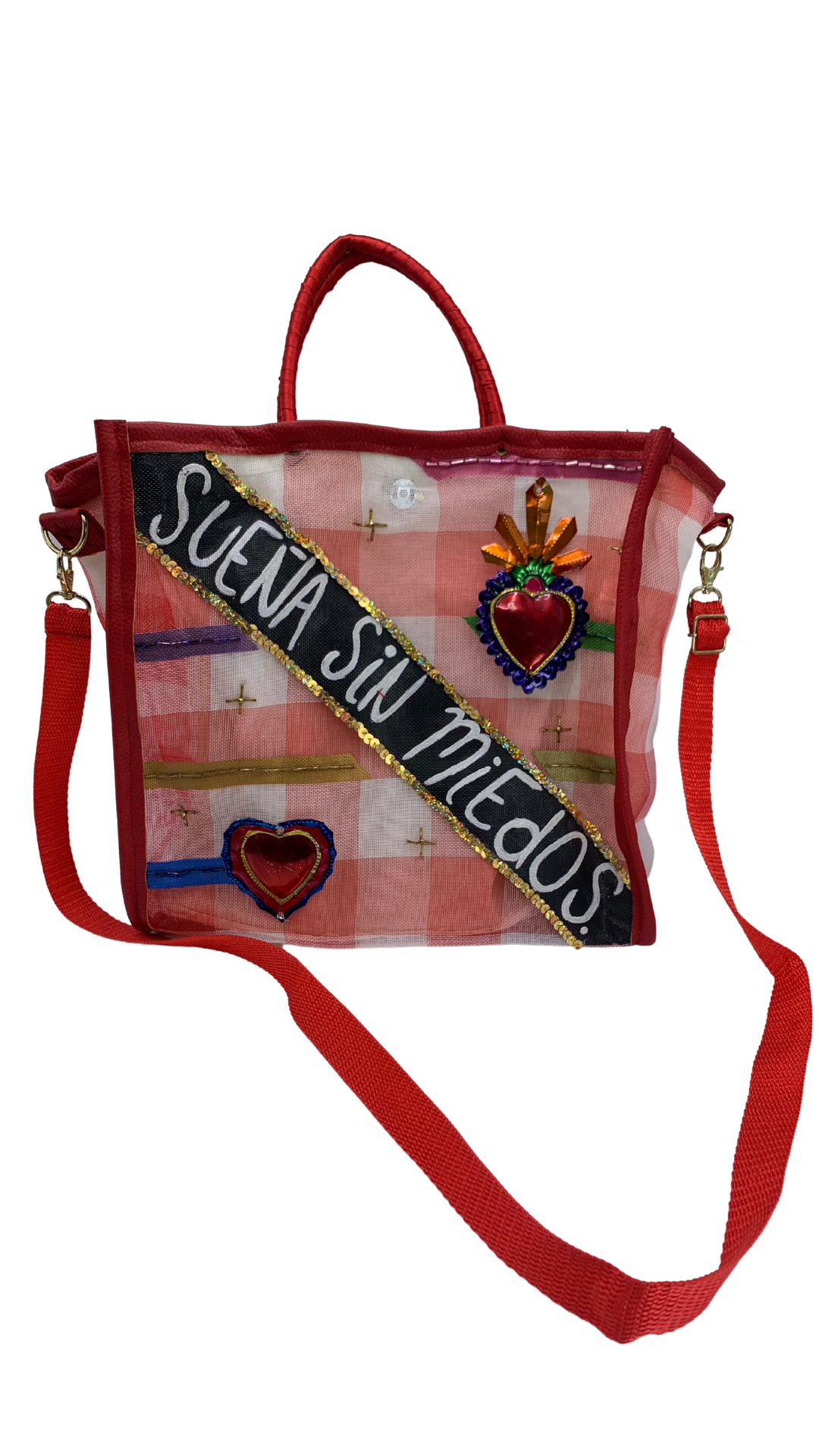 Dream without fear Mexican market bag