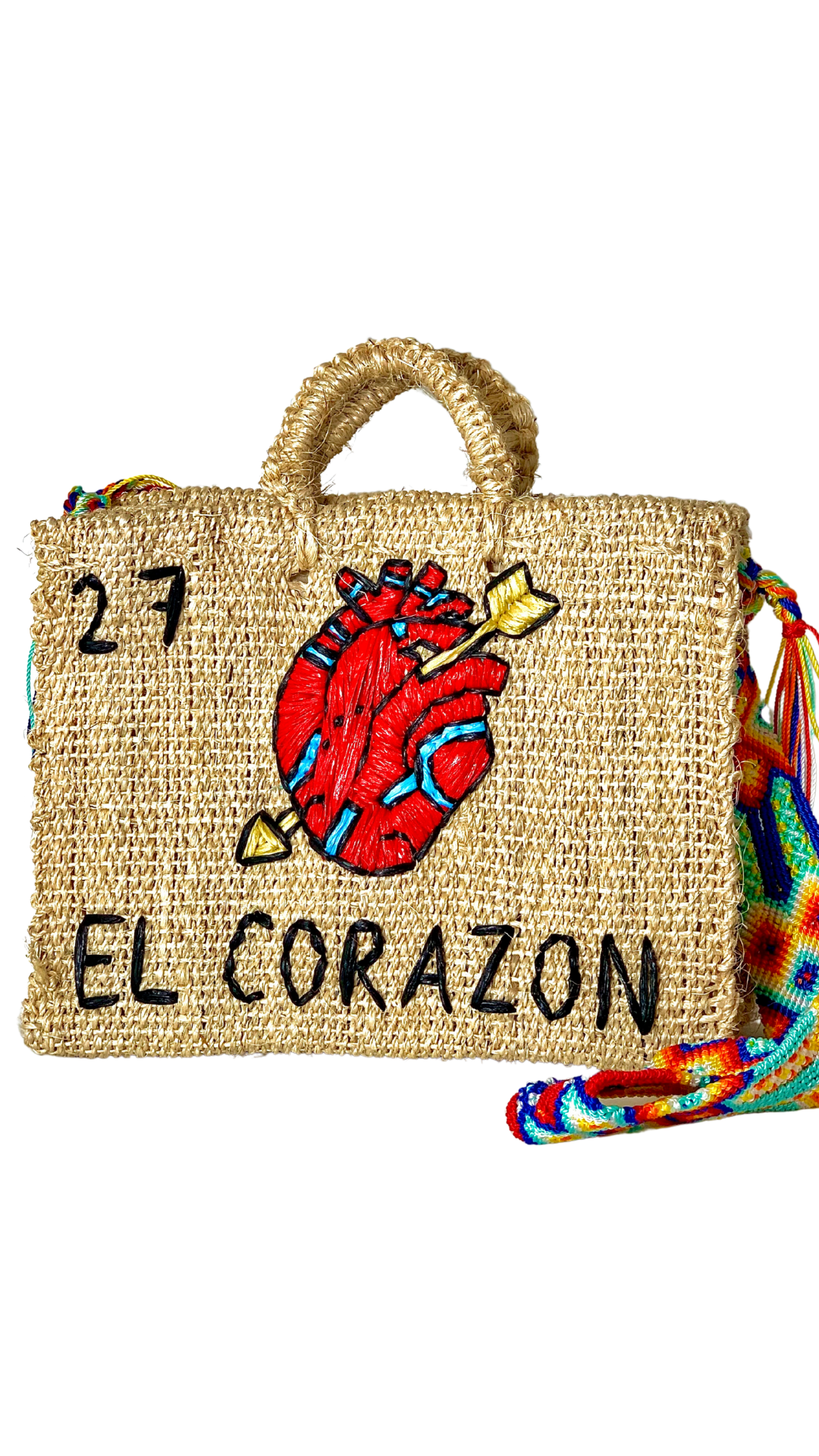 El Corazon lottery henequen bag