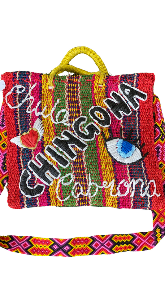 Chula Chingona Cabrona Henequen Embroidered Bag