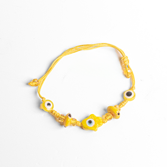 Colorful Bracelet with Hamsa Charms