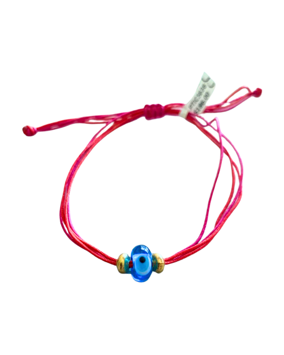 Pink Red String Evil Eye Bracelet – Adjustable Protection Bracelet