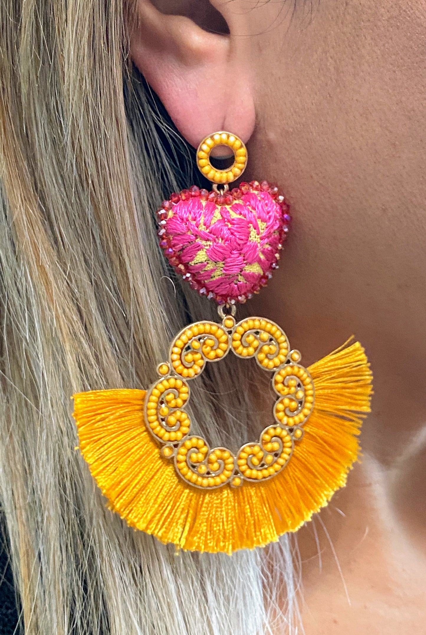 EMBROIDERY EARRING