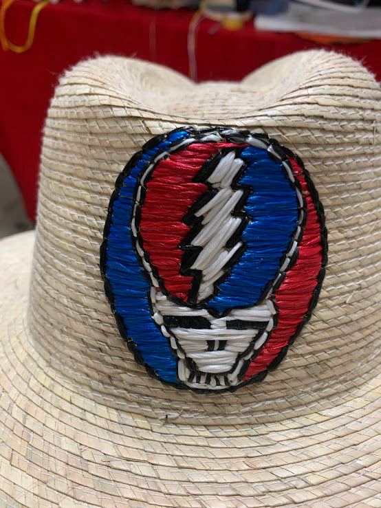 Embroidered Personalized straw hat