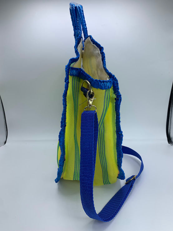 Hemsa hand Evil eye embroidered mercado handbag