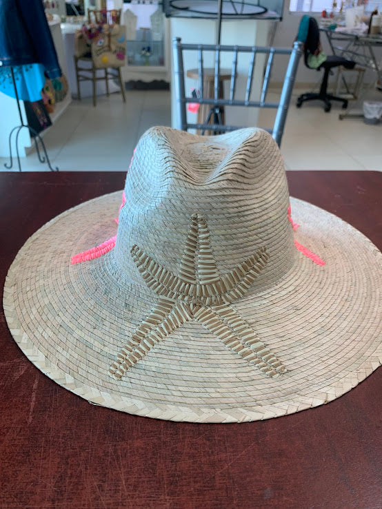 Embroidered or hand painted beach sea theme hat