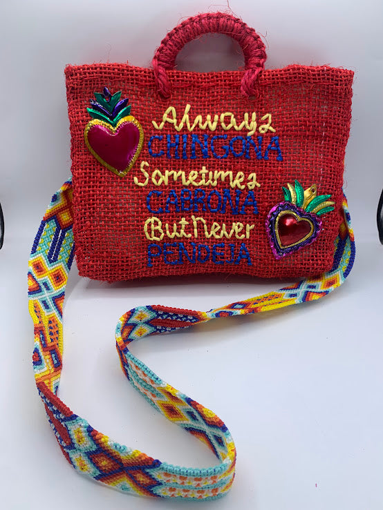 Bag with motivational message
