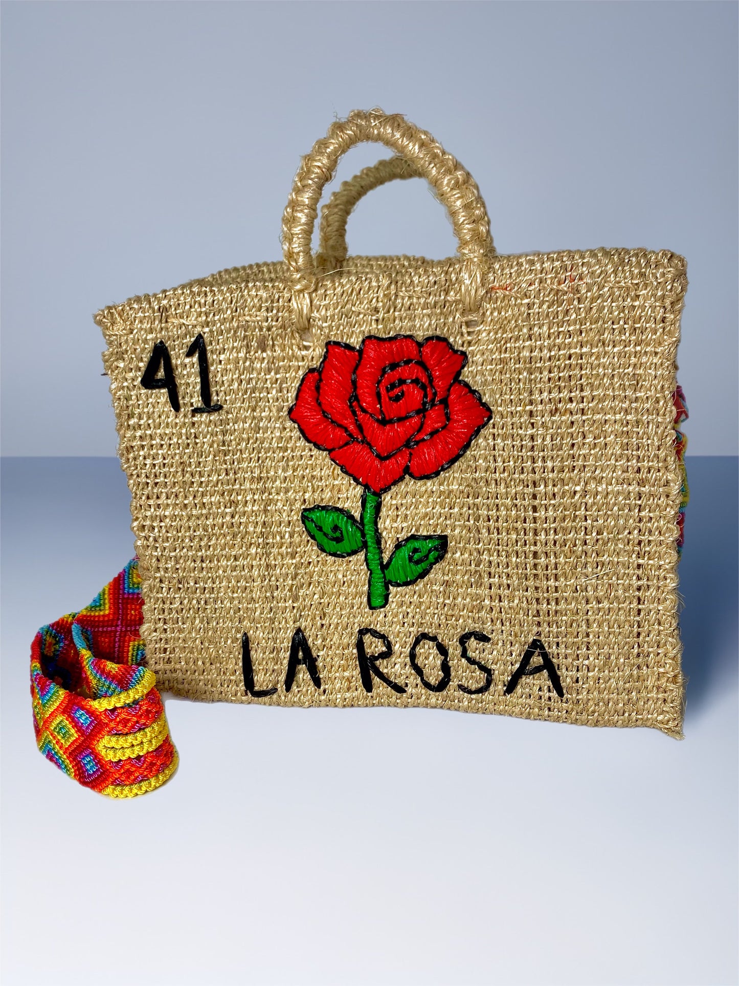 La Rosa lottery henequen bag