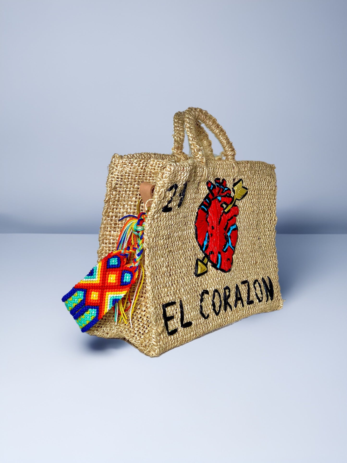 El Corazon lottery henequen bag