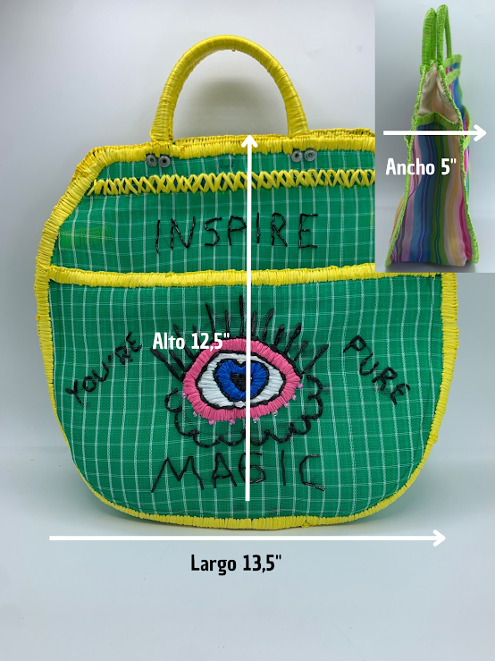 Mercado bag magic embroidered handbag