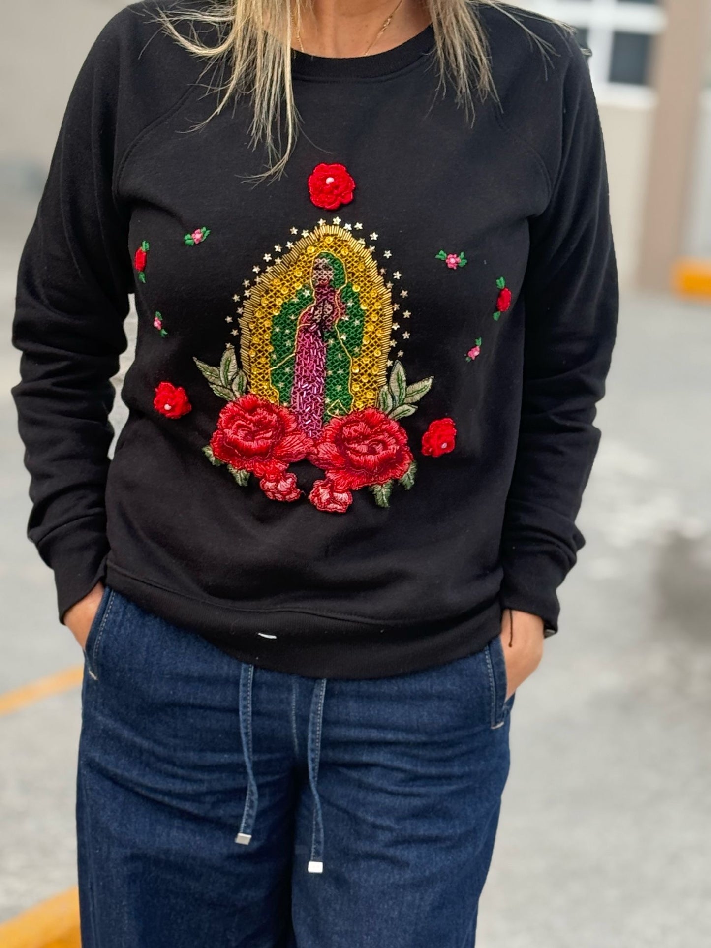 virgin of guadalupe sweatshirt