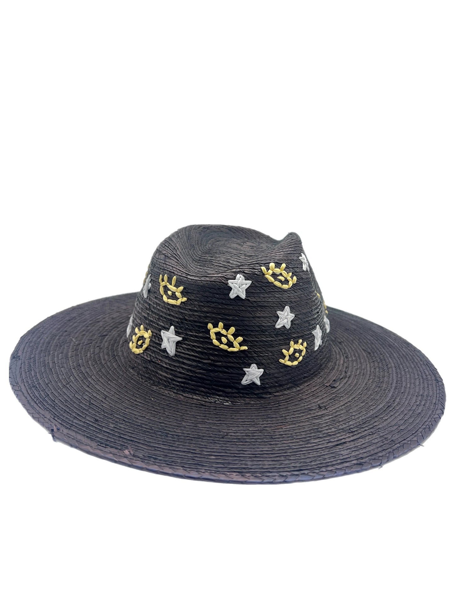 Embroidered evil eye and stars